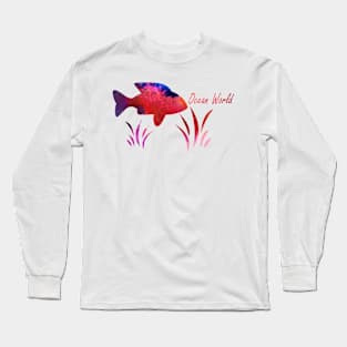 Fish and algae. The world of the ocean. Long Sleeve T-Shirt